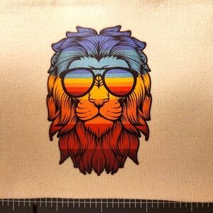 Colorful Lion Graphic Canvas Bag